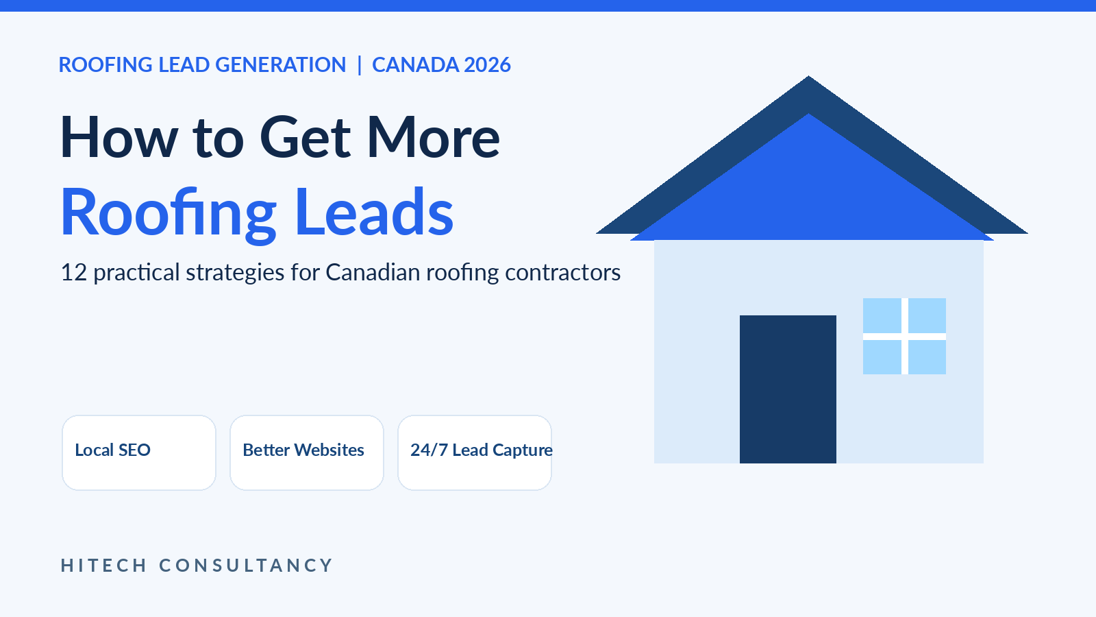 How to get more roofing leads in Canada in 2026 with local SEO website conversion and lead capture strategies